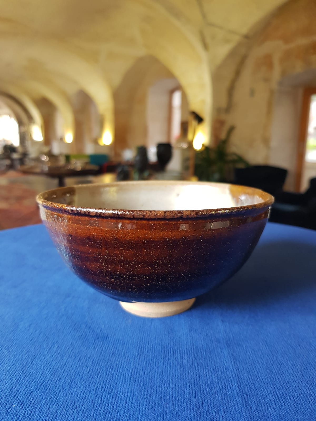 Karatsu Ware Chawan, Glazed Ceramic Tea Bowl, Japan, Mid 20th Century