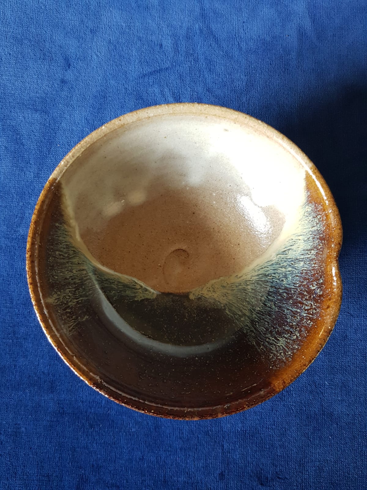 Karatsu Ware Chawan, Glazed Ceramic Tea Bowl, Japan, Mid 20th Century