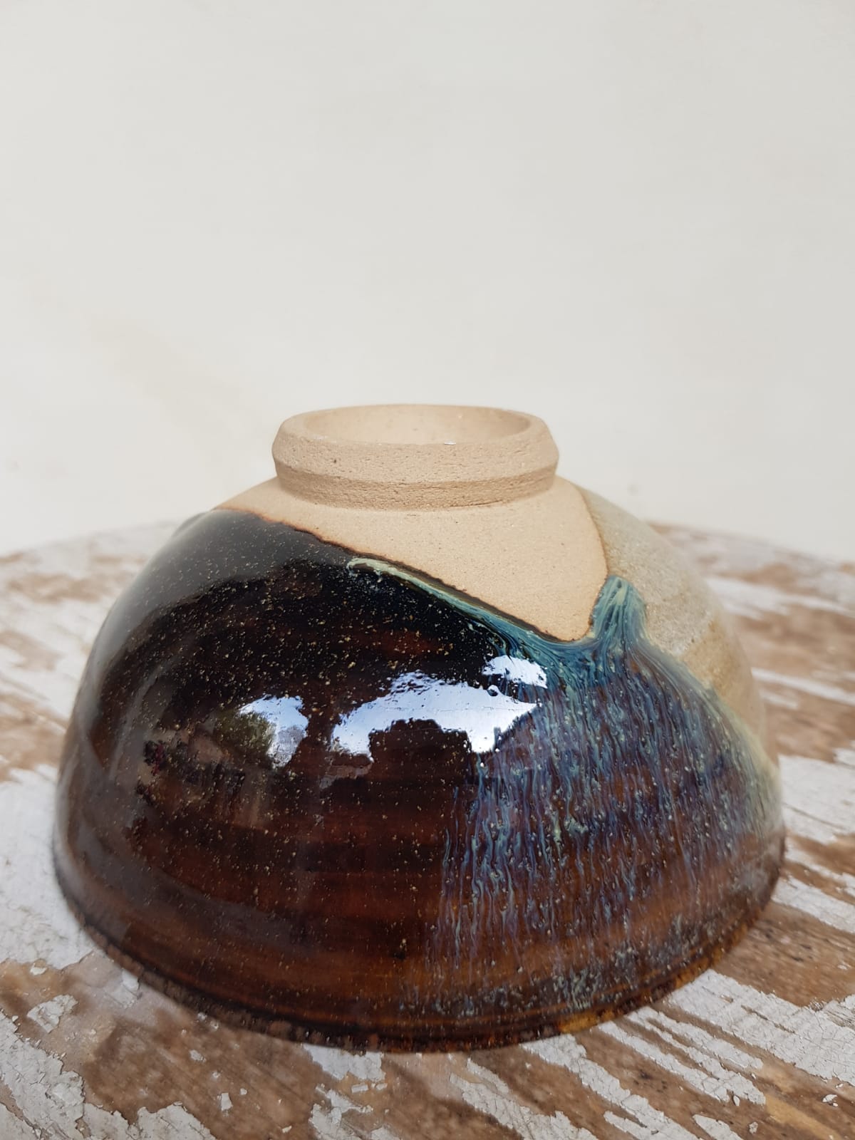 Karatsu Ware Chawan, Glazed Ceramic Tea Bowl, Japan, Mid 20th Century