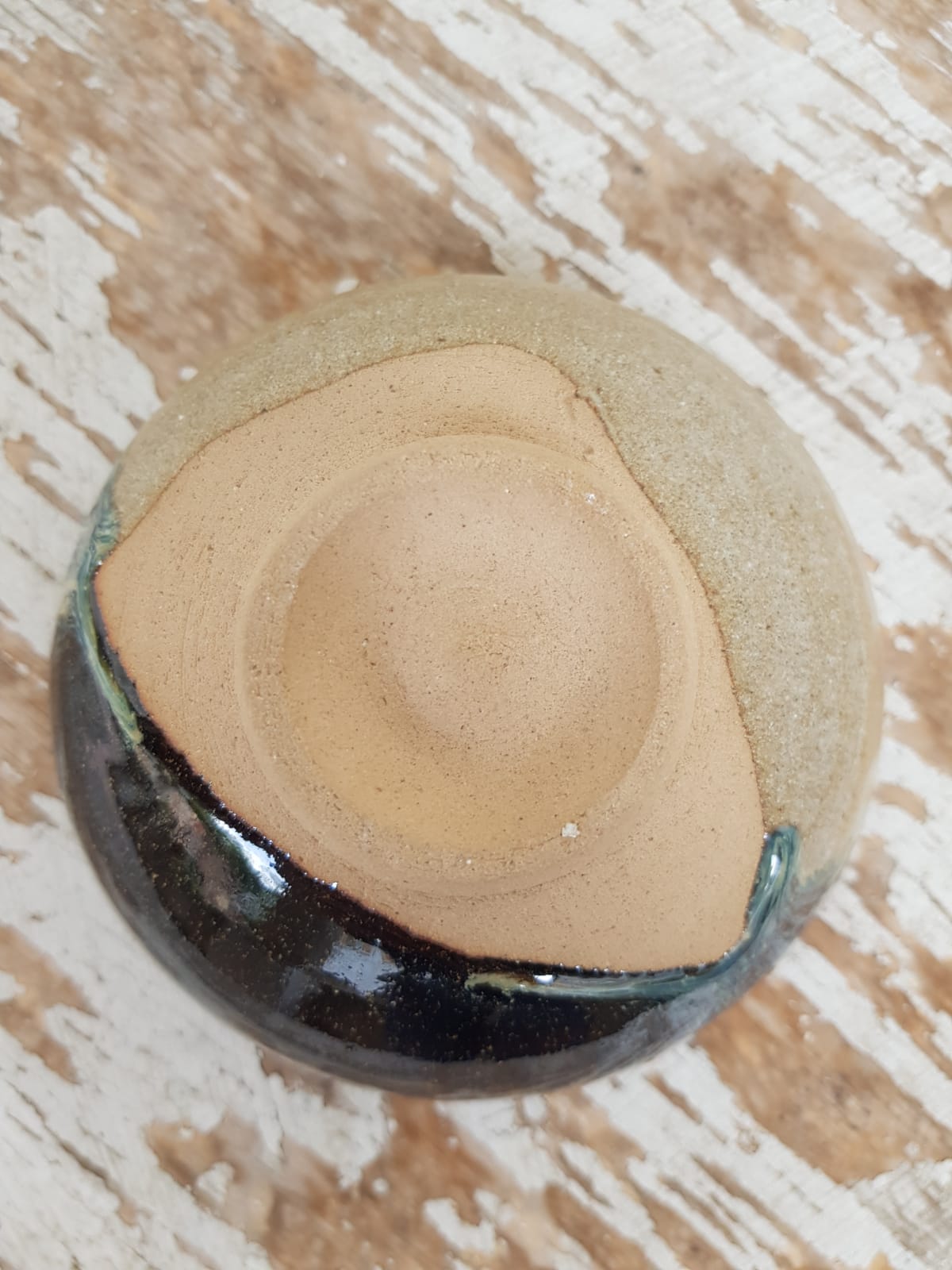 Karatsu Ware Chawan, Glazed Ceramic Tea Bowl, Japan, Mid 20th Century