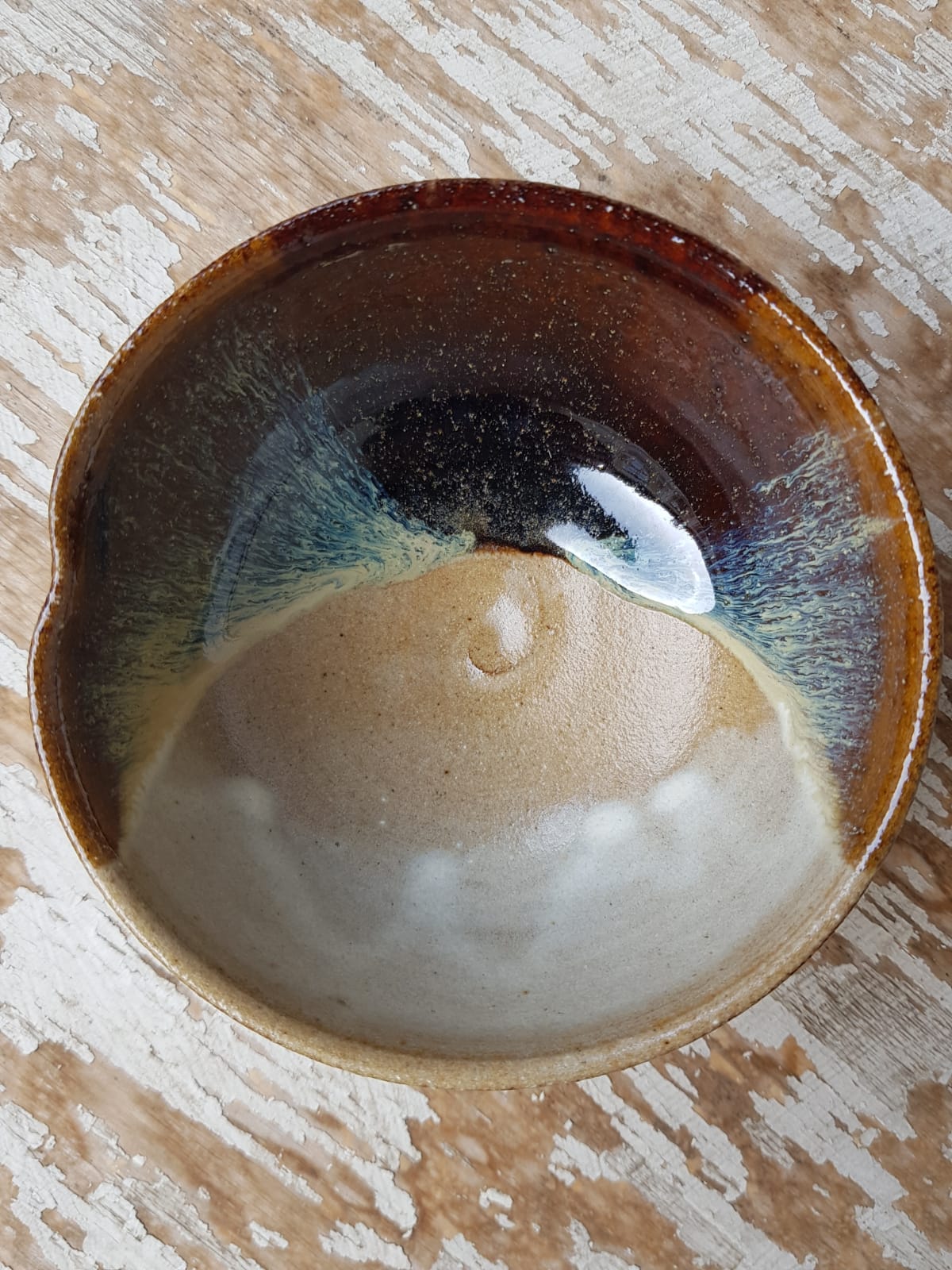 Karatsu Ware Chawan, Glazed Ceramic Tea Bowl, Japan, Mid 20th Century
