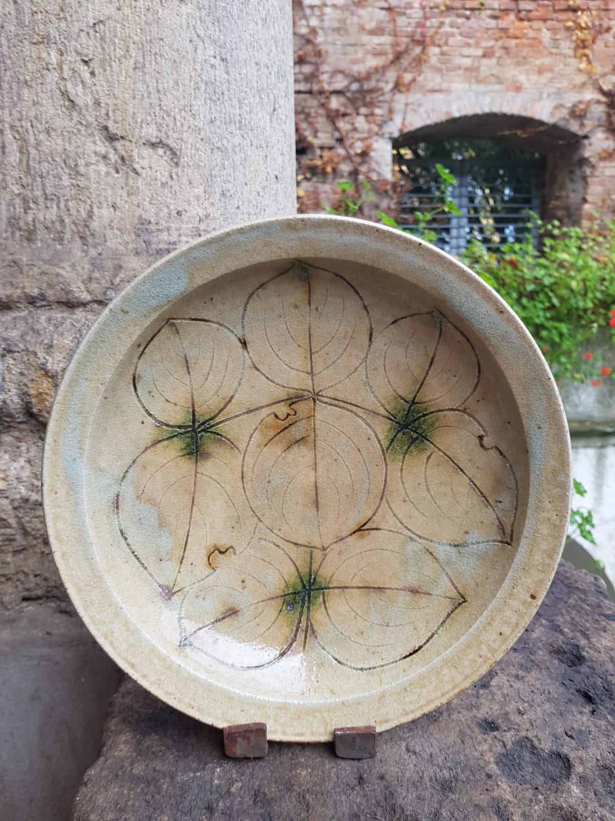 Glazed Ceramic Plate by Ryuta Nakazato, Japan, late 20th Century