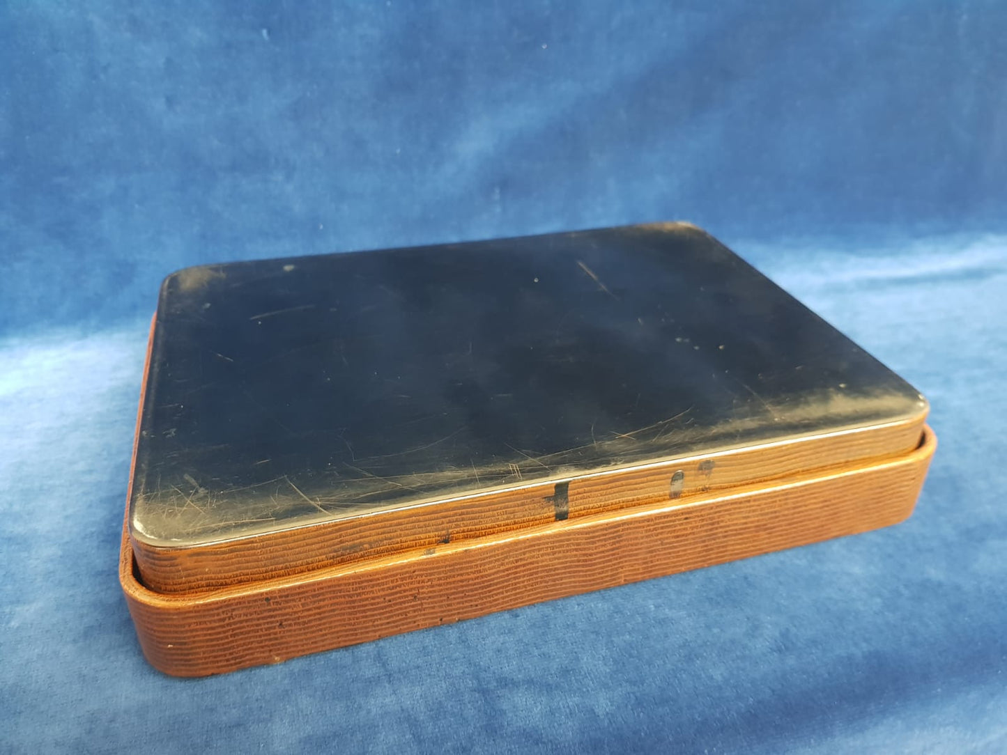 Vintage Japanese Lacquer Box with Abalone Shell Inlay