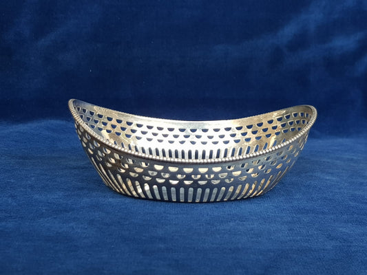 Antique Silver Bonbon Dish, England, late 19th Century