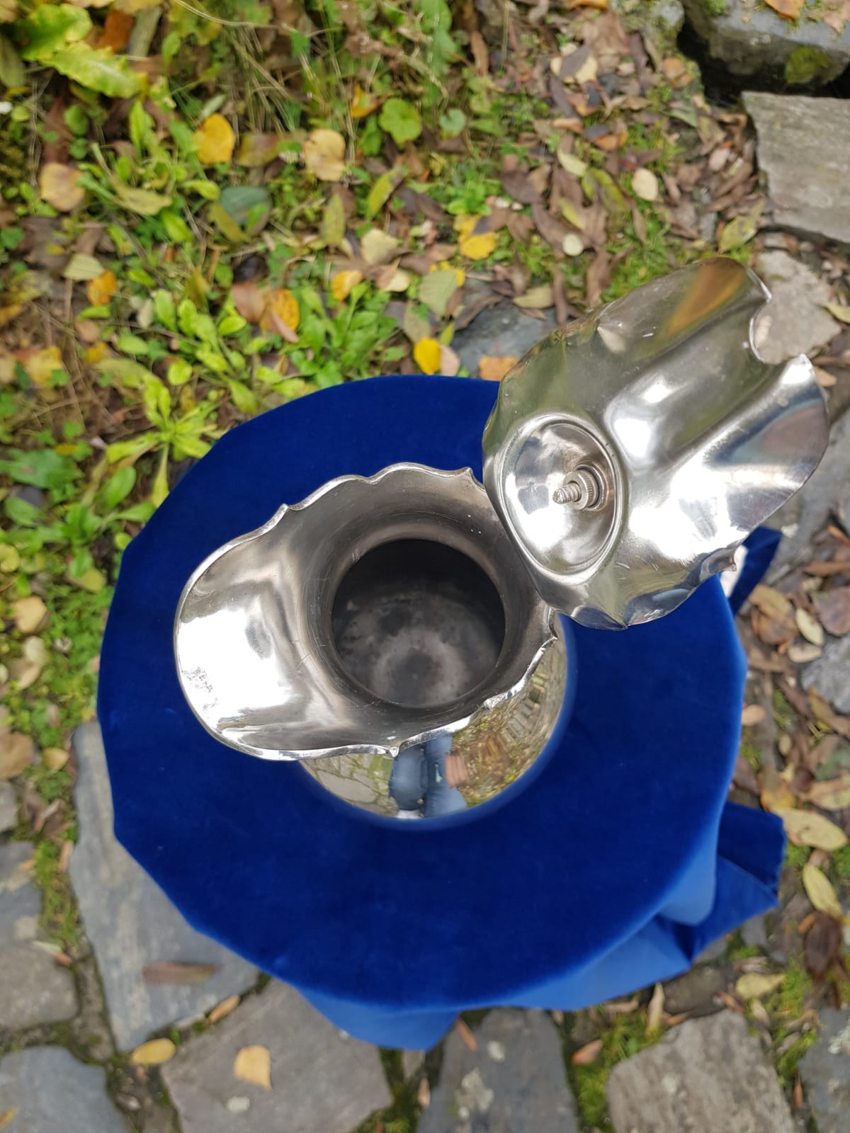 Antique Silver Hot Water/Coffe Jug, England, early 20th Century