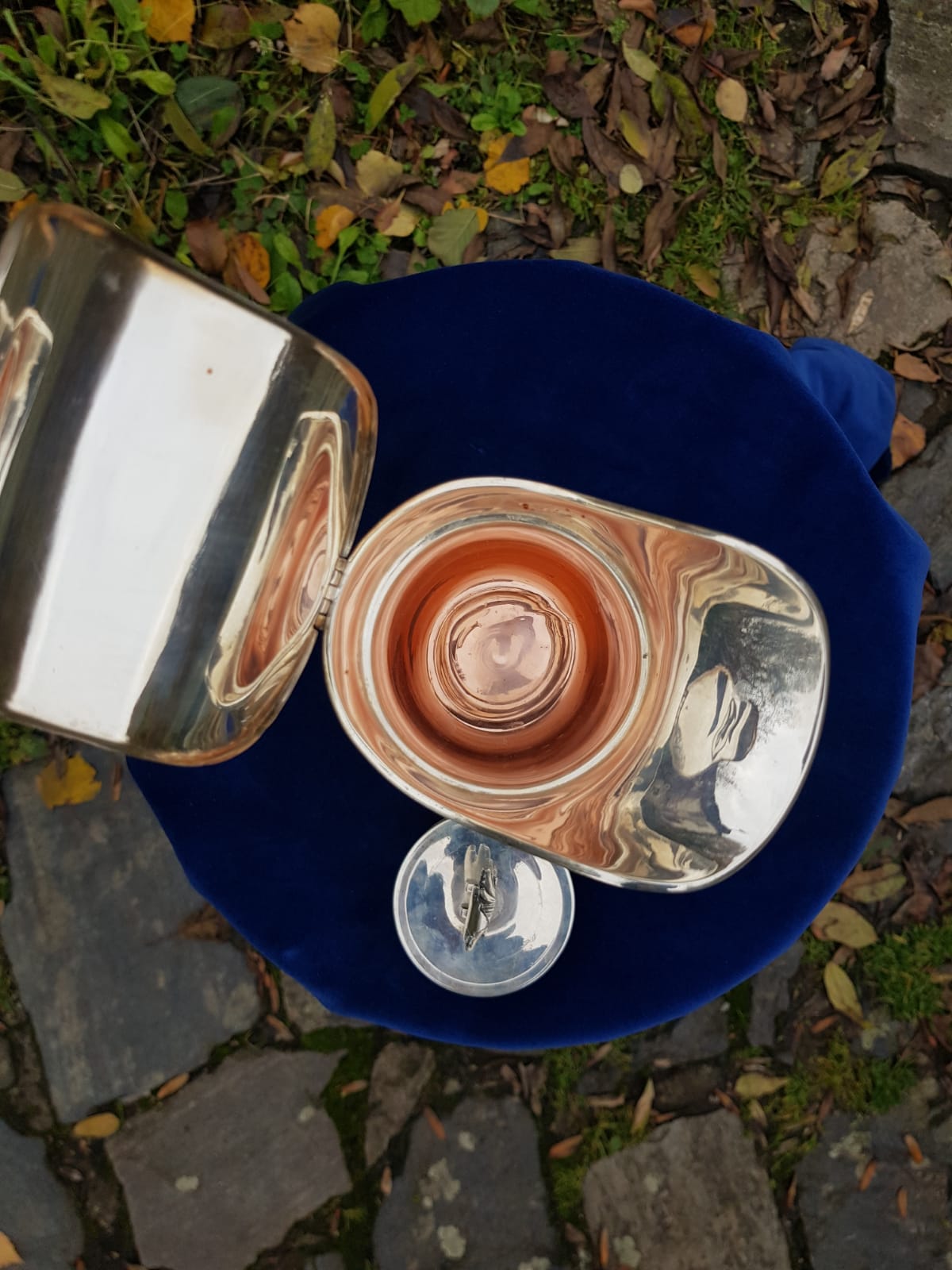 Vintage 800 Silver Jug with Hermetic Lid, mid 20th Century