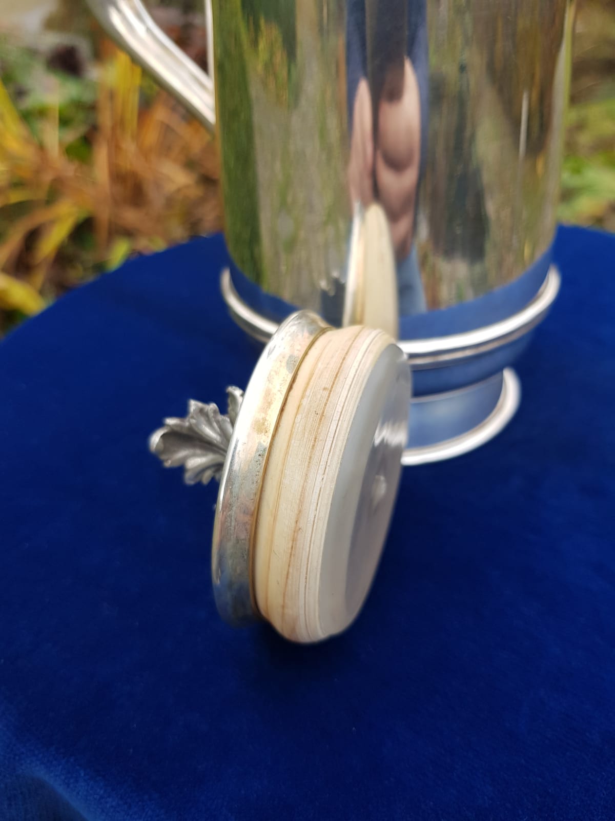 Vintage 800 Silver Jug with Hermetic Lid, mid 20th Century