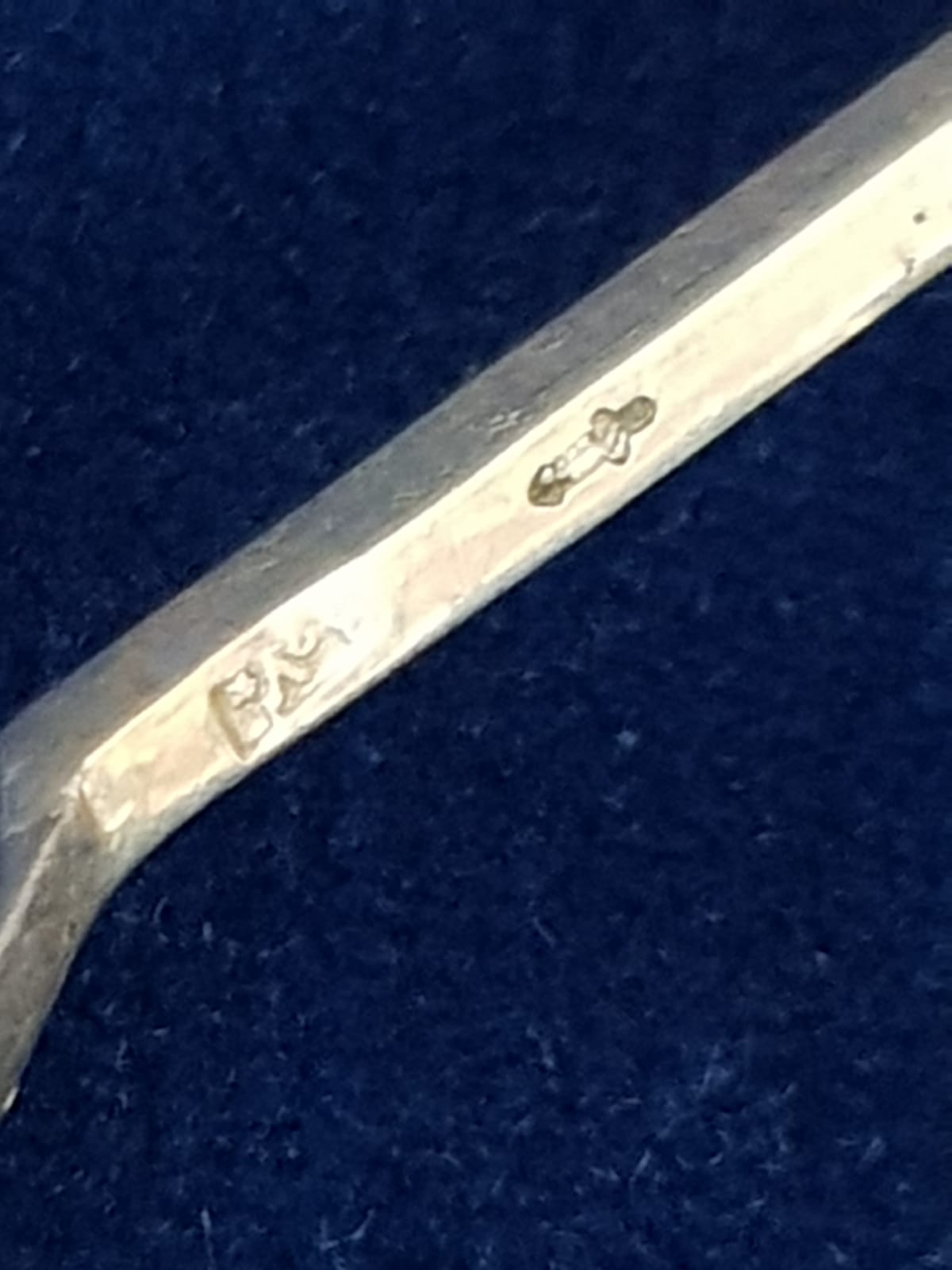 Antique Set of 8 pcs of Demitasse/Coffee Spoons, 800 Silver, Bohemia late 1800s/ early 1900s