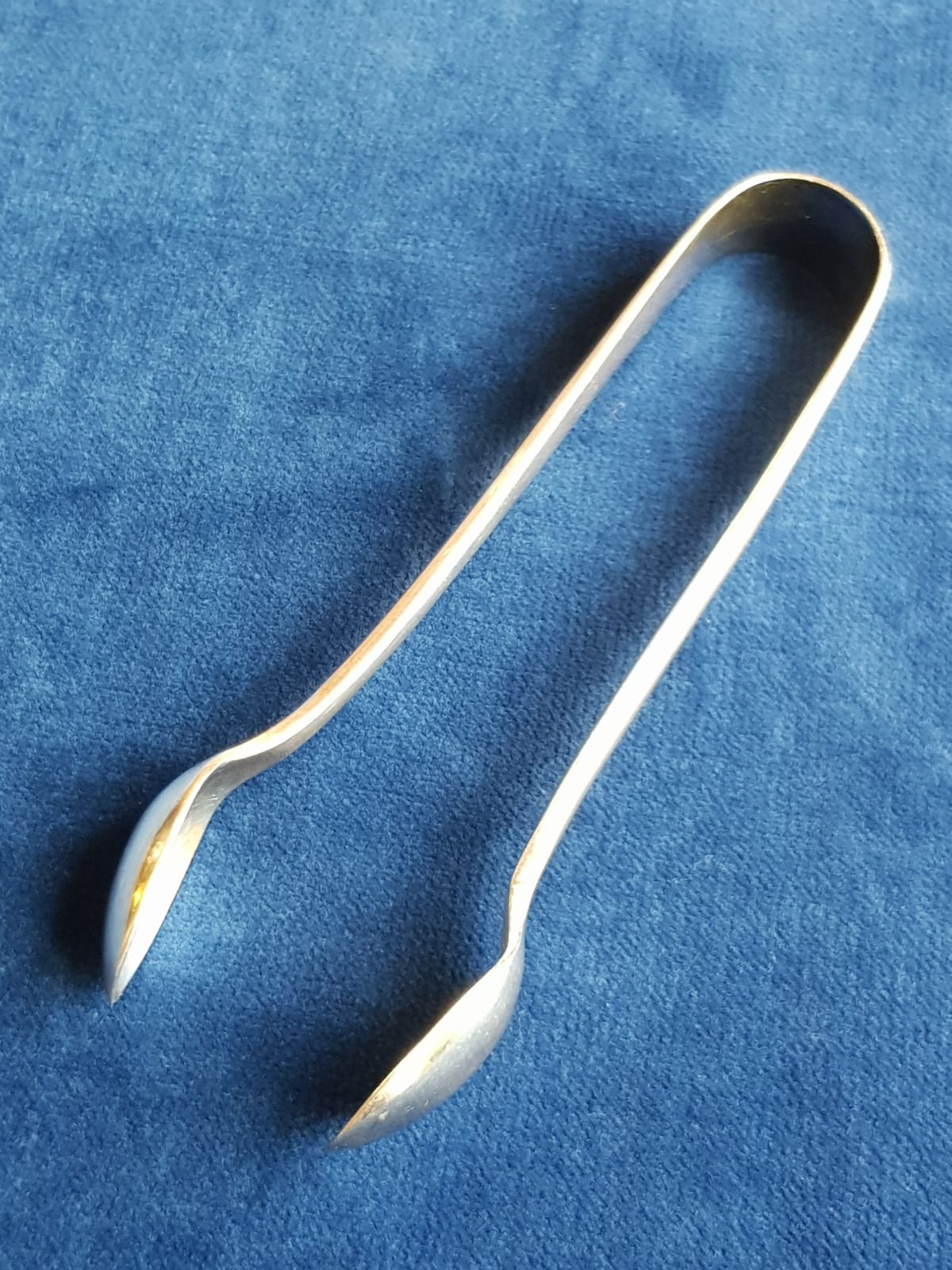 Antique Sterling Silver Sugar Tongs, England, 1918