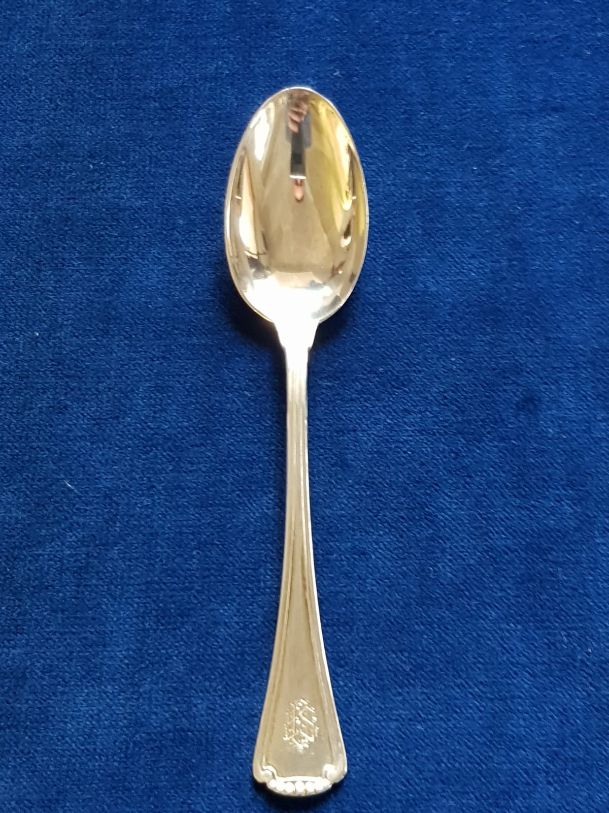 Set of 3 pcs of Antique Mocca 800 Silver Spoons, Germany, late 19th Century