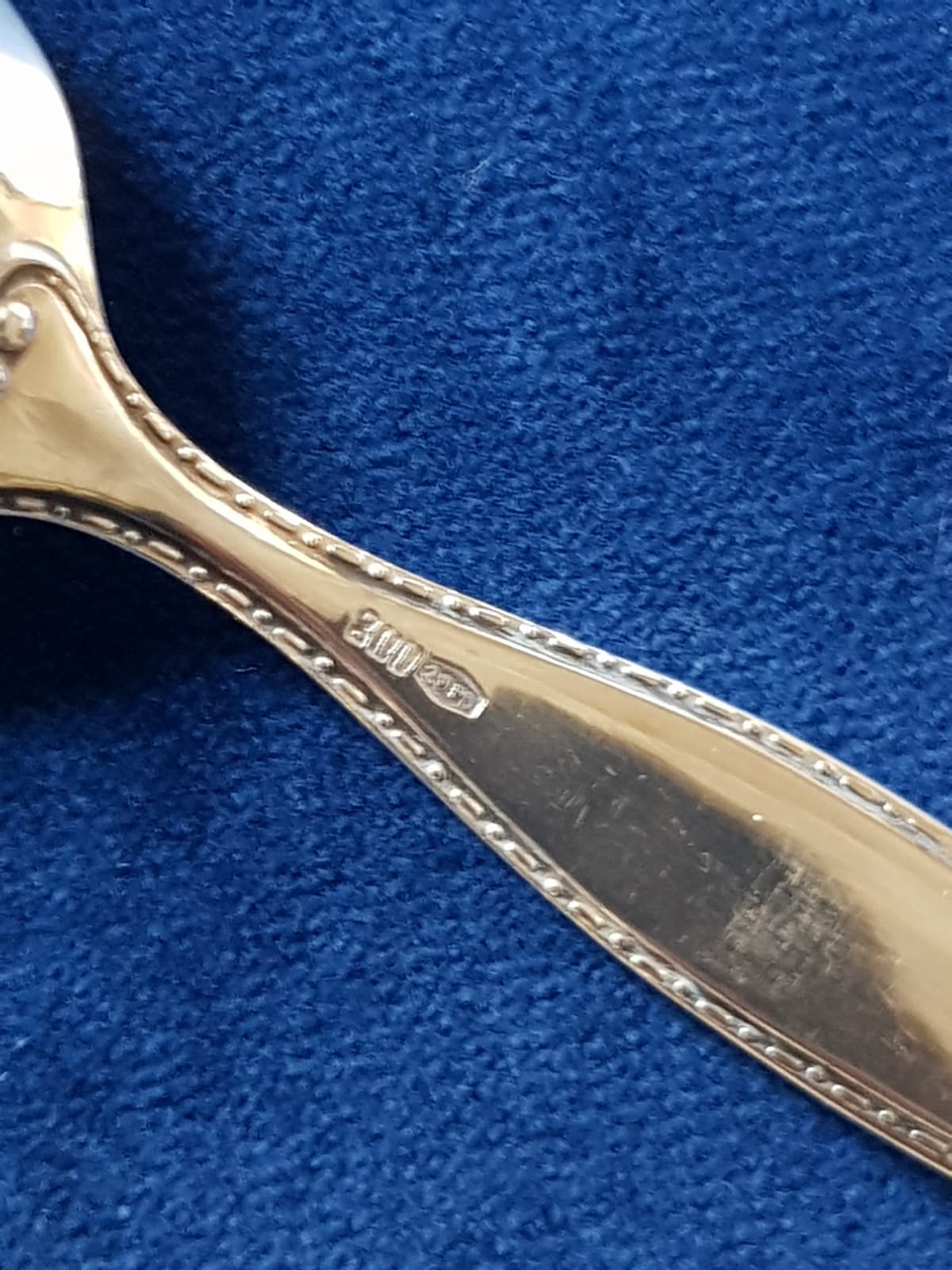 Set of 6 pcs of 800 Silver Teaspoons, Europe, late 19th Century