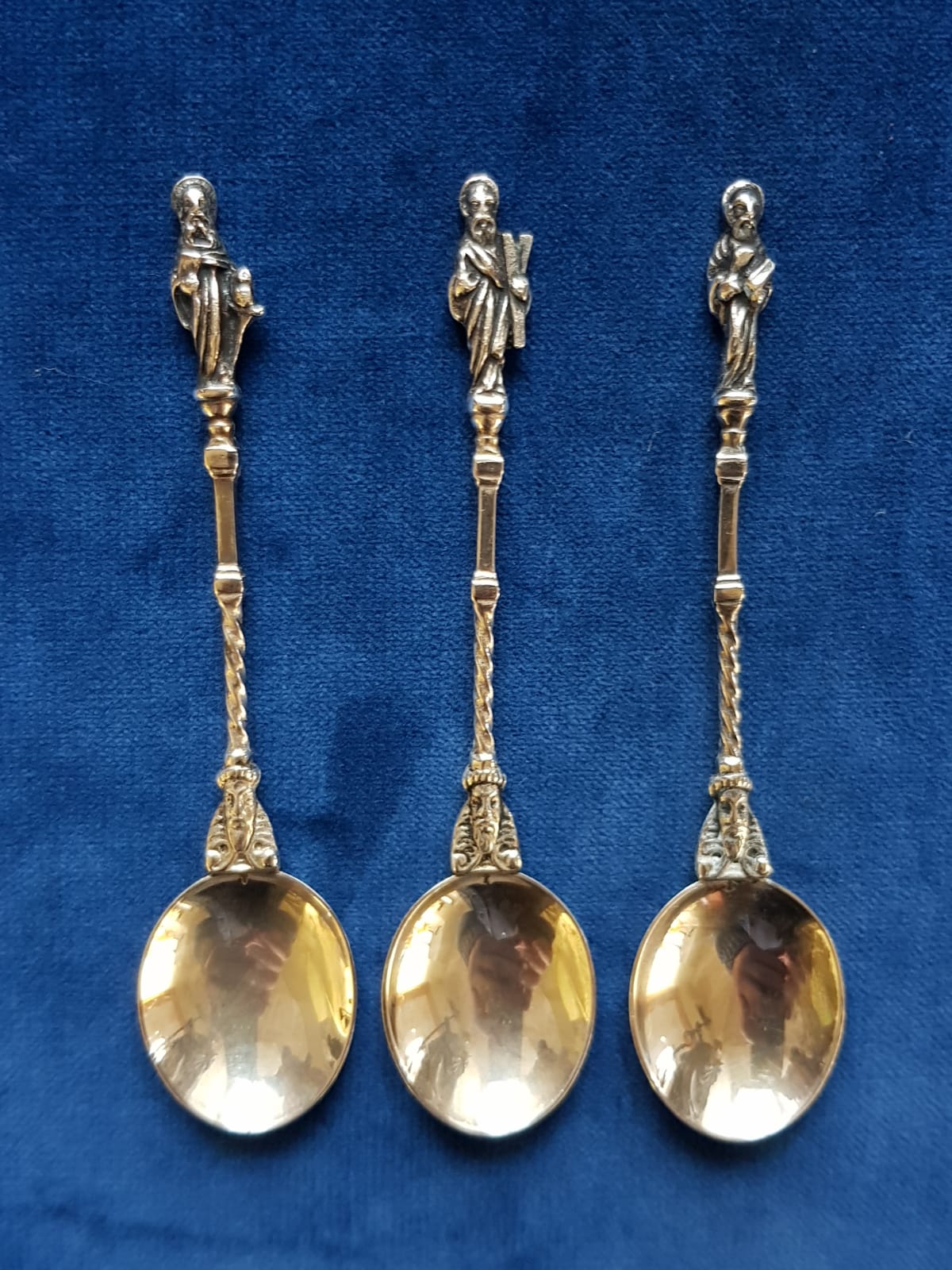 Antique Set of 12 pcs Silver Apostle Spoons, Holland, late 19th Century