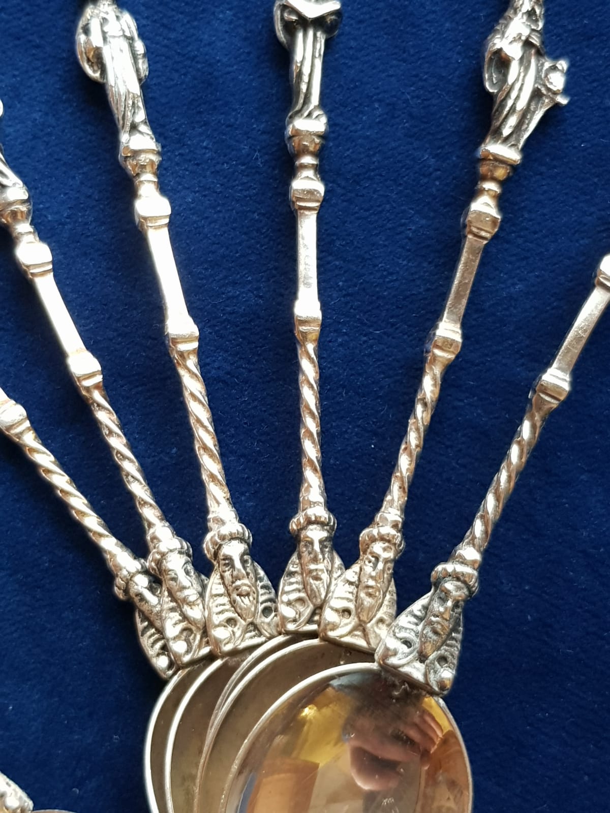 Antique Set of 12 pcs Silver Apostle Spoons, Holland, late 19th Century