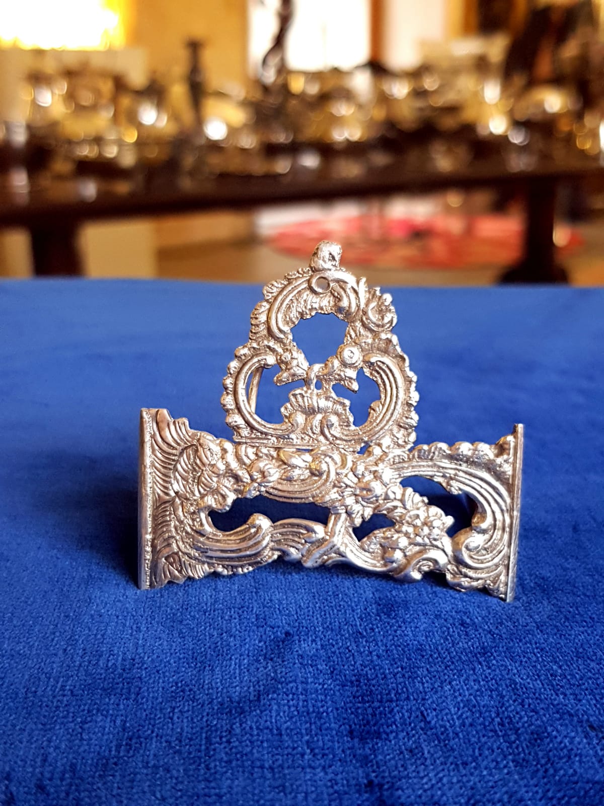 Set of 5 pcs Antique Silver Place Card Holders