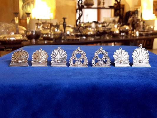Set of 7 pcs Antique Silver Place Card Holders (Kopie)