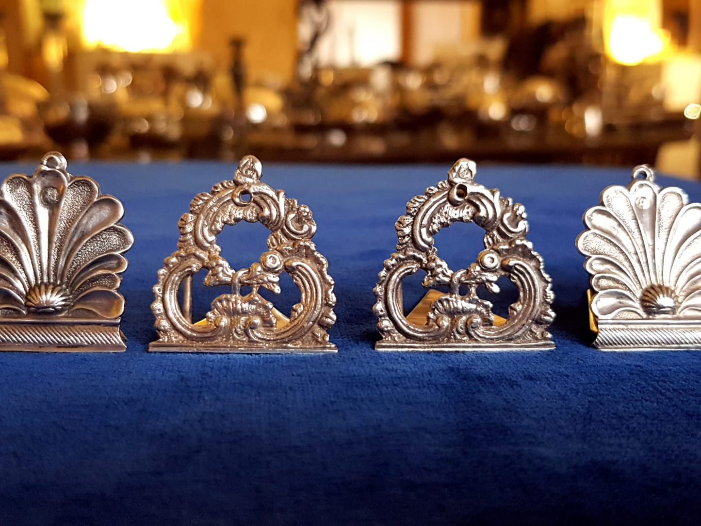 Set of 7 pcs Antique Silver Place Card Holders (Kopie)