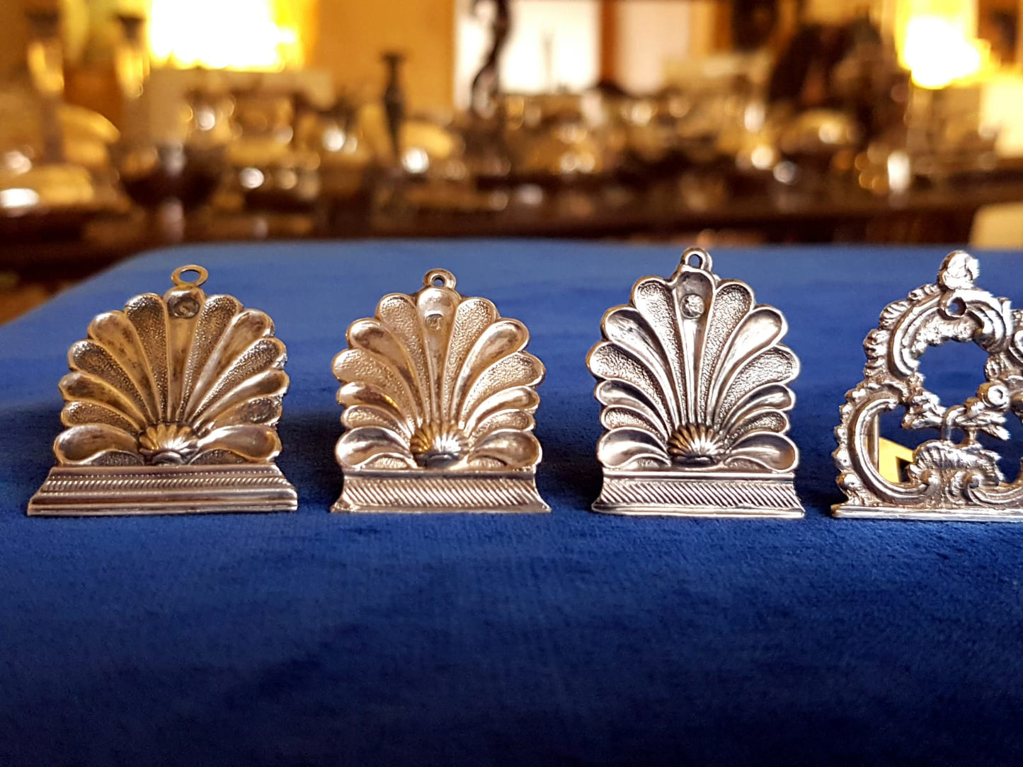 Set of 7 pcs Antique Silver Place Card Holders (Kopie)
