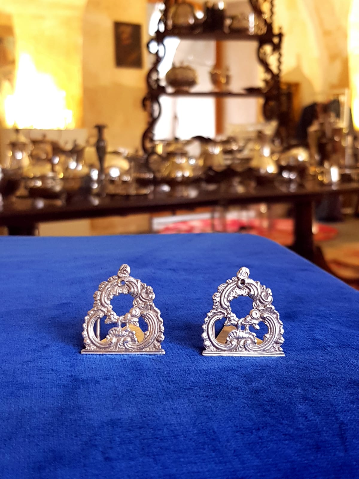 Set of 7 pcs Antique Silver Place Card Holders (Kopie)