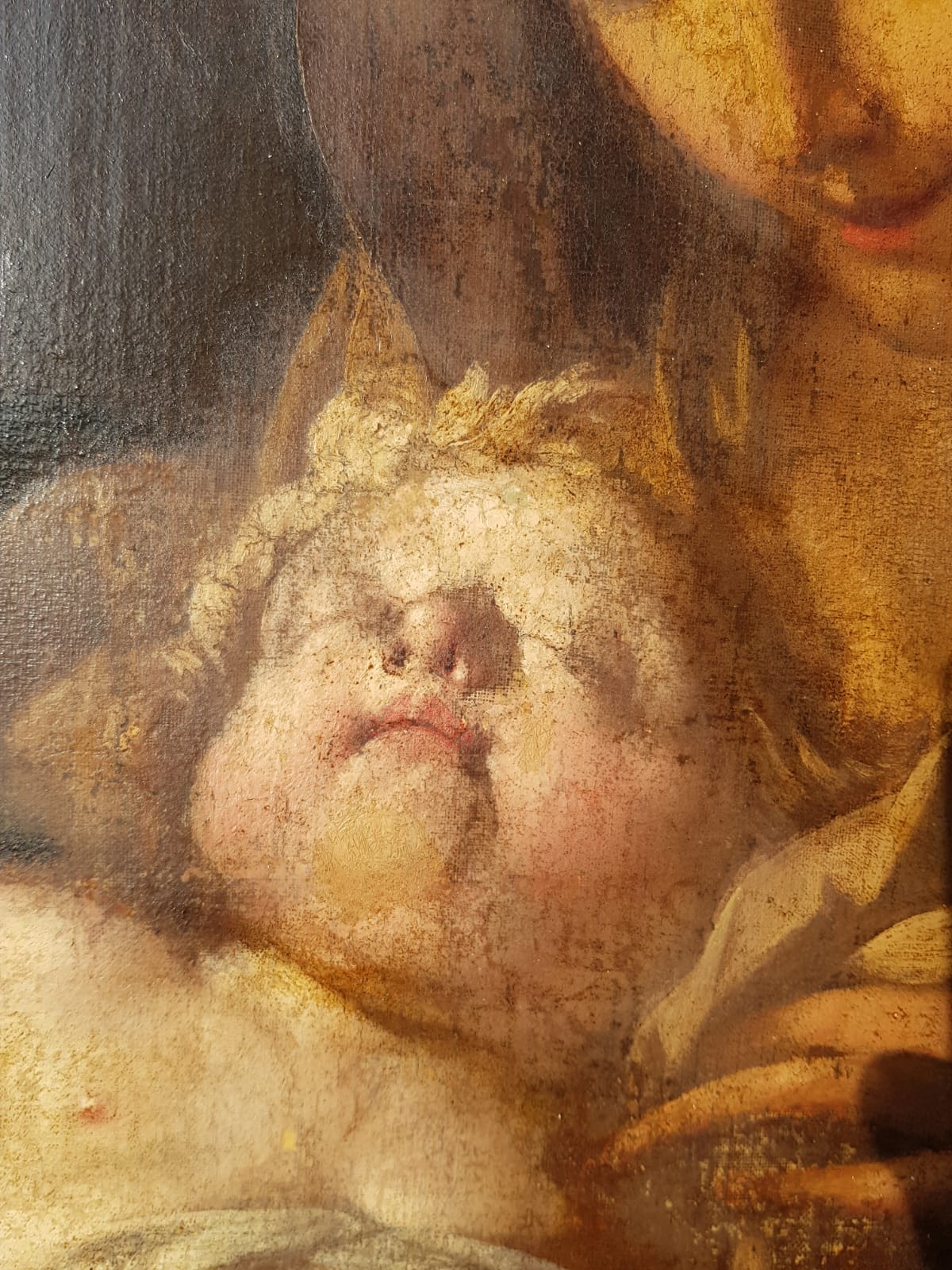 Madonna And Child, Oil On Canvas, Italian School, 17th Century