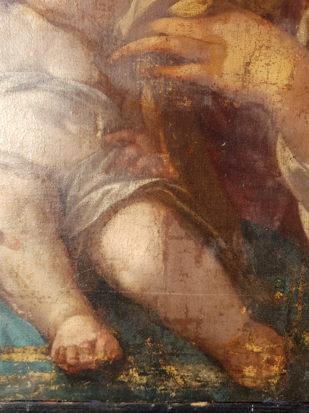 Madonna And Child, Oil On Canvas, Italian School, 17th Century