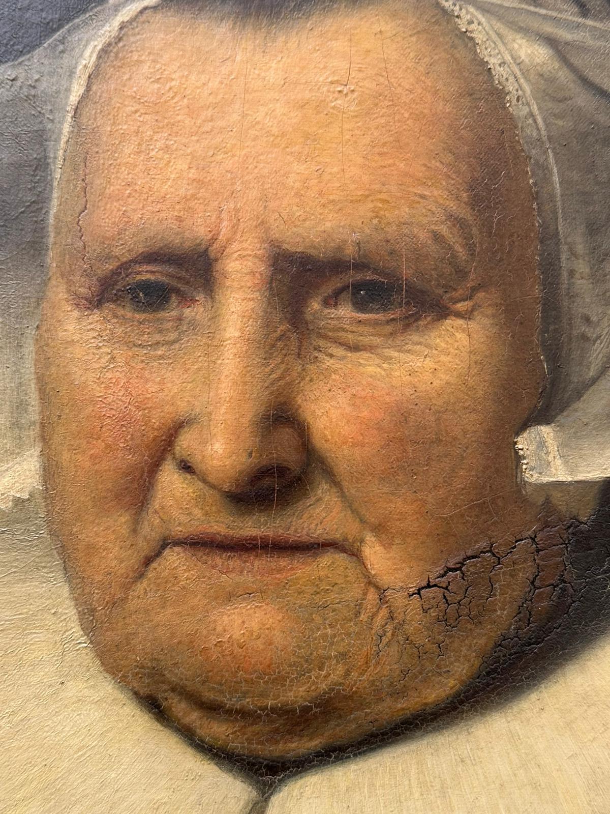 After Ferdinand Bol: A 19th-Century Oil on Canvas, Copy of Portrait of Elisabeth Bas