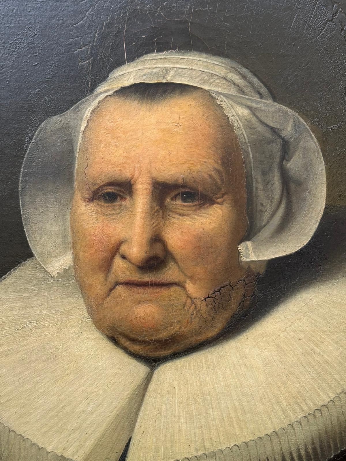 After Ferdinand Bol: A 19th-Century Oil on Canvas, Copy of Portrait of Elisabeth Bas