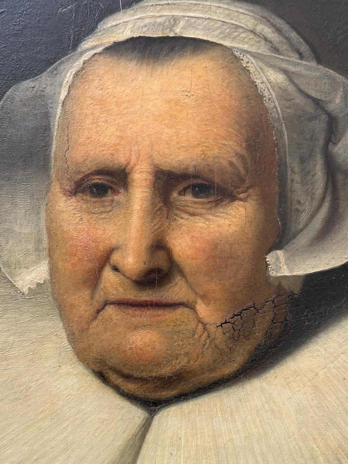 After Ferdinand Bol: A 19th-Century Oil on Canvas, Copy of Portrait of Elisabeth Bas