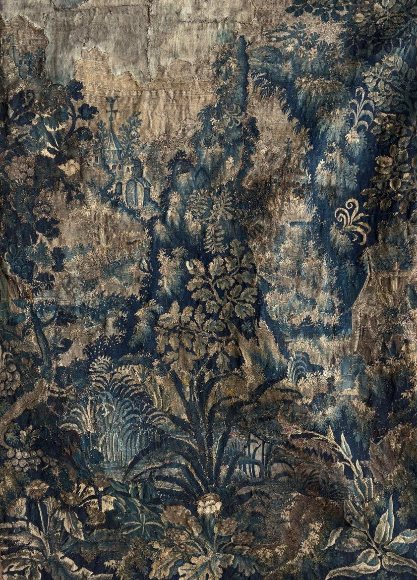 Antique Wool Verdure Tapestry, France, late 17th / early 18th Century