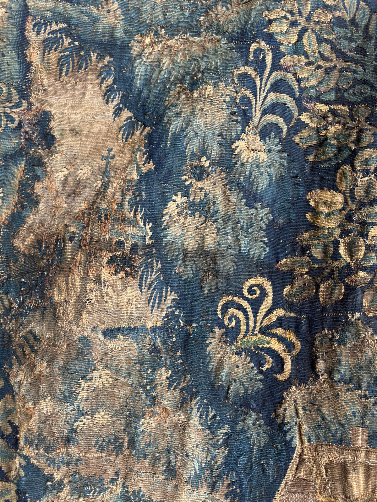 Antique Wool Verdure Tapestry, France, late 17th / early 18th Century