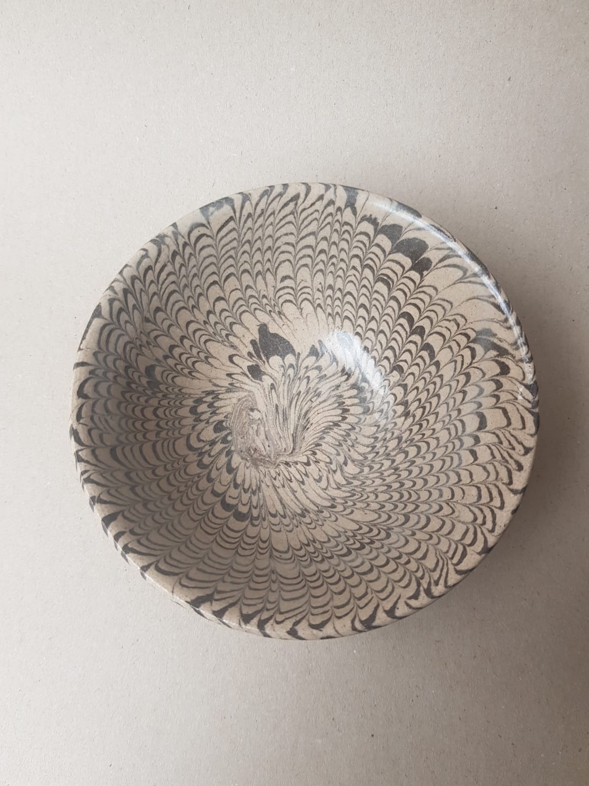 Rare Song Dynasty Marbled "Jiao Tai" Bowl