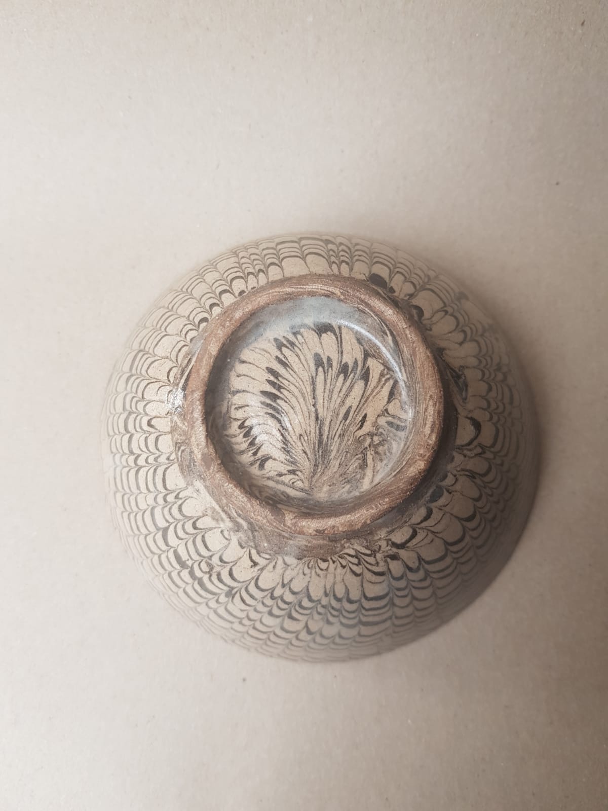 Rare Song Dynasty Marbled "Jiao Tai" Bowl