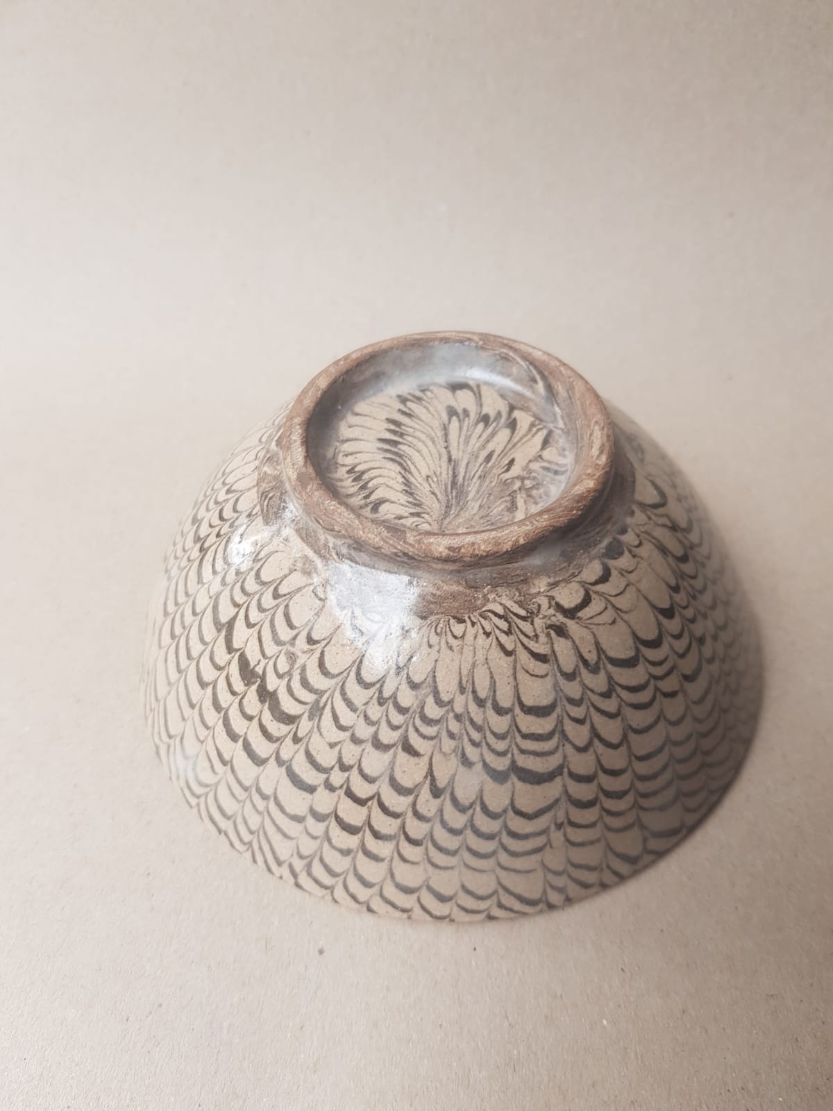 Rare Song Dynasty Marbled "Jiao Tai" Bowl