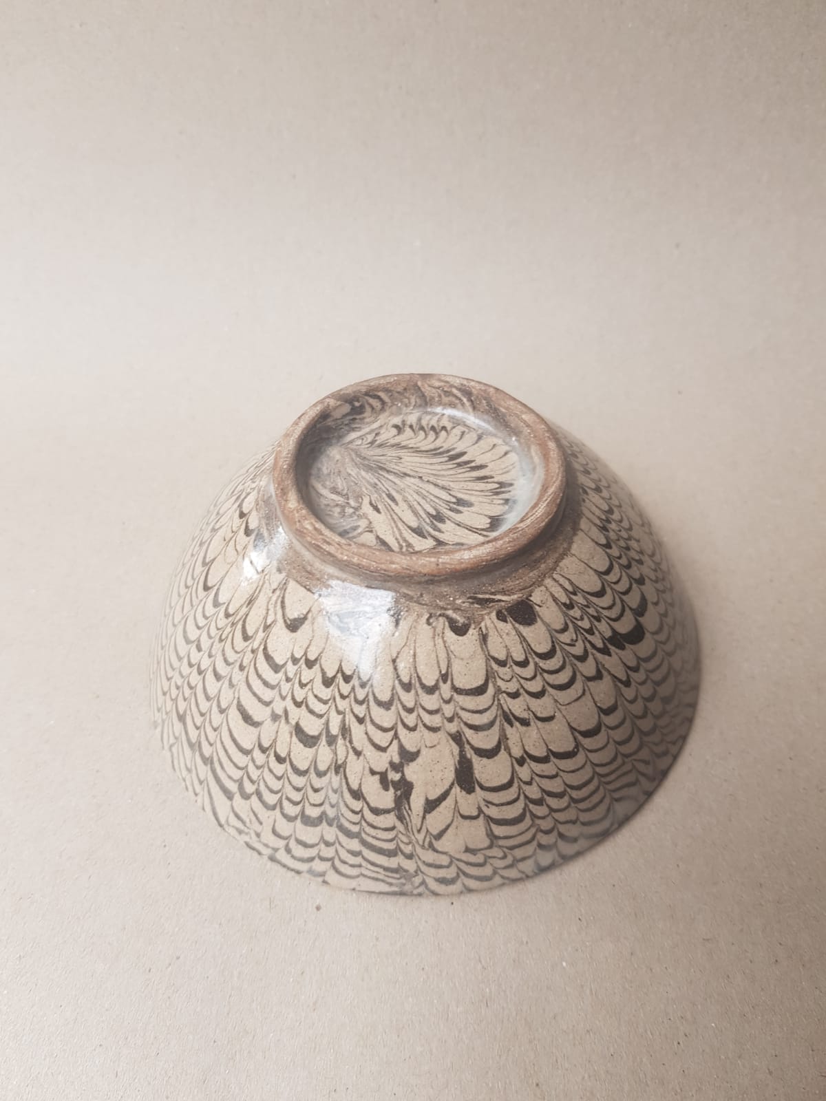 Rare Song Dynasty Marbled "Jiao Tai" Bowl