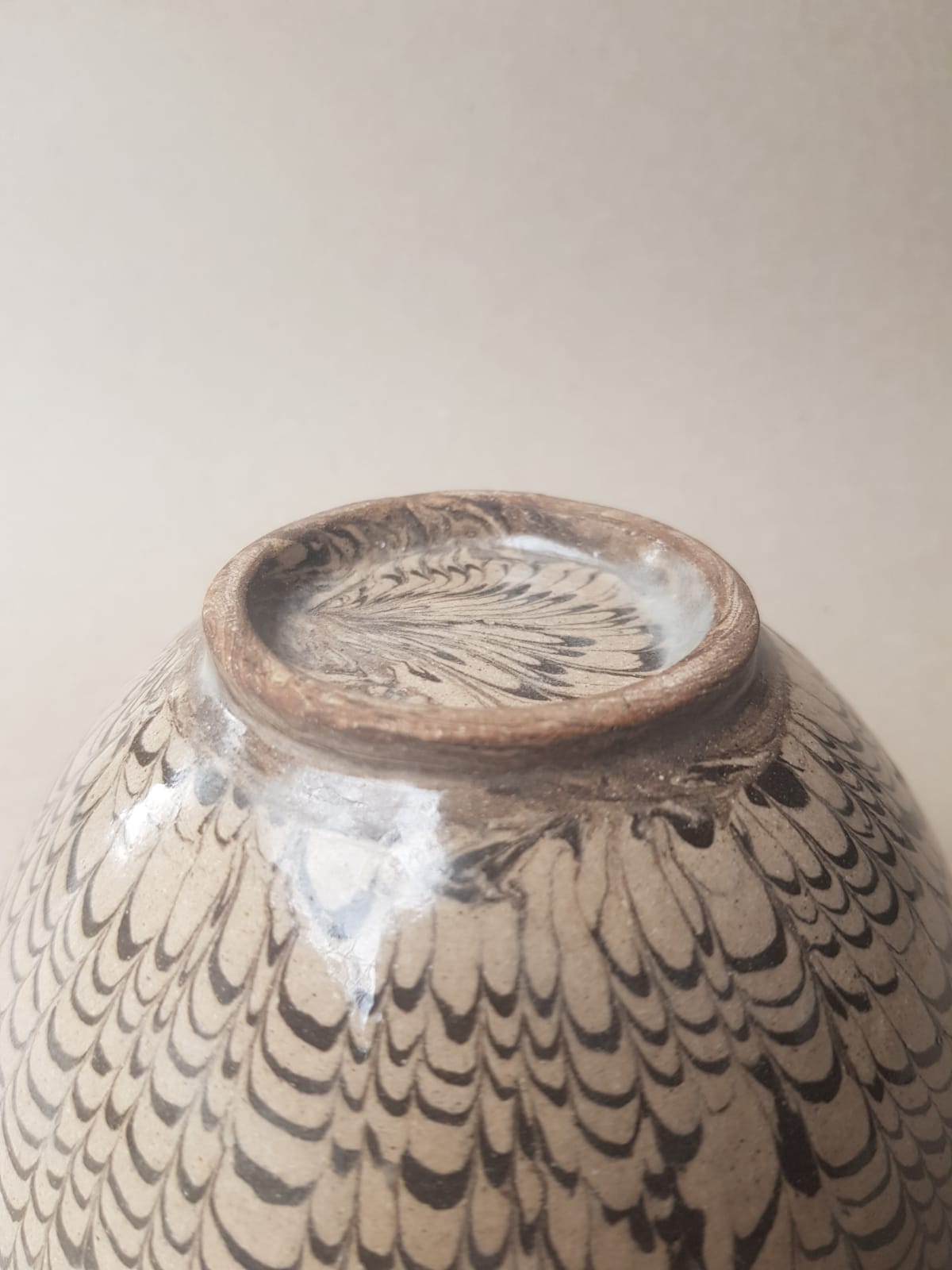 Rare Song Dynasty Marbled "Jiao Tai" Bowl