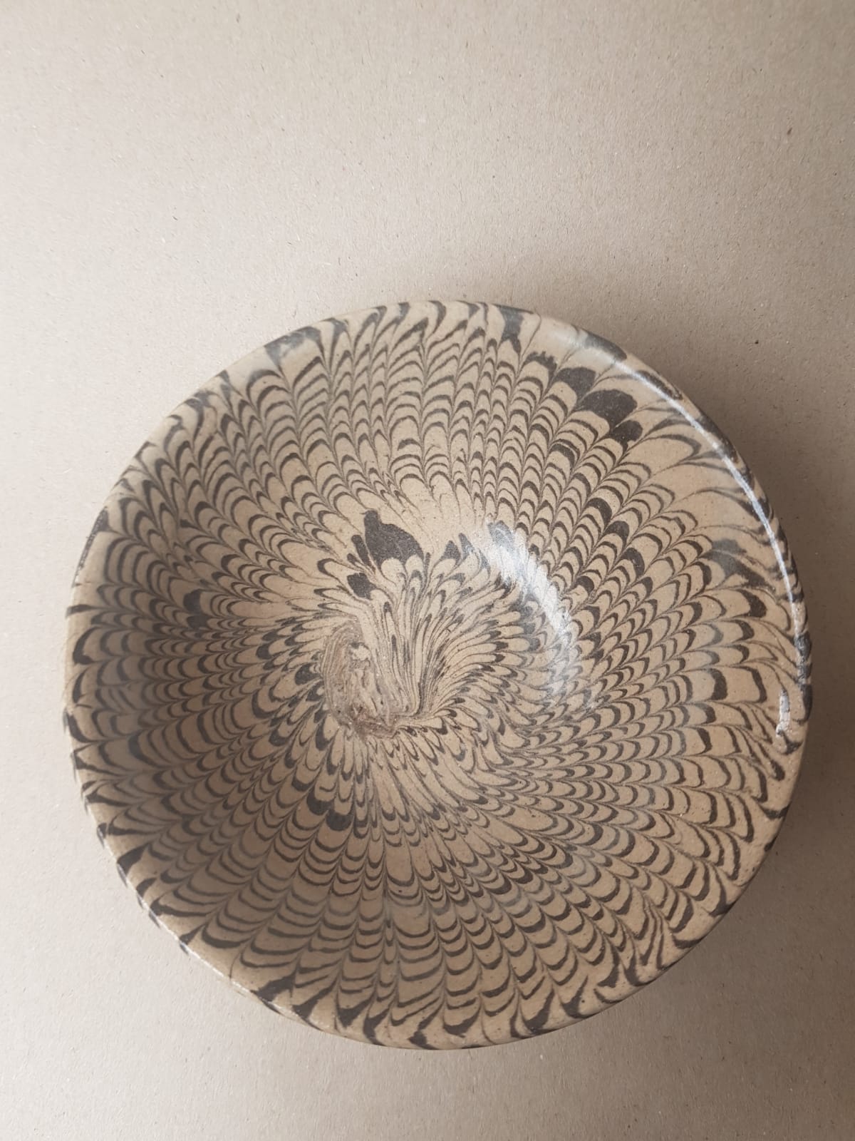 Rare Song Dynasty Marbled "Jiao Tai" Bowl