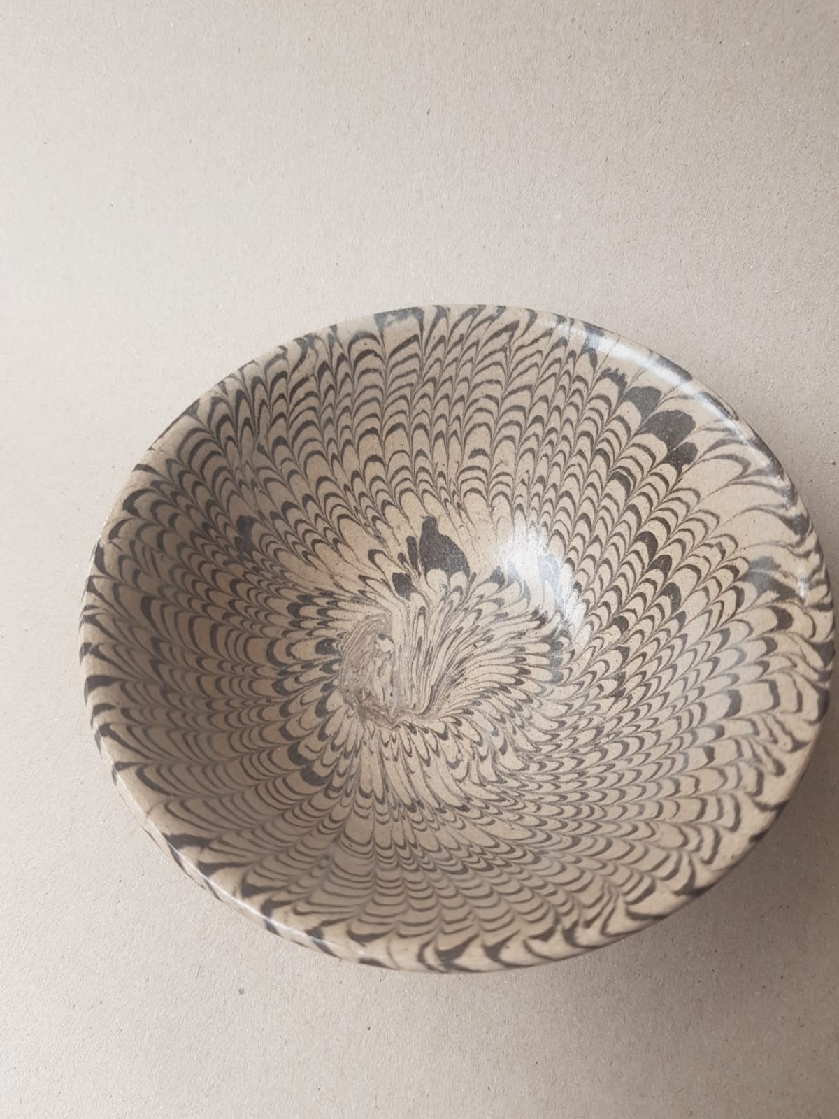 Rare Song Dynasty Marbled "Jiao Tai" Bowl