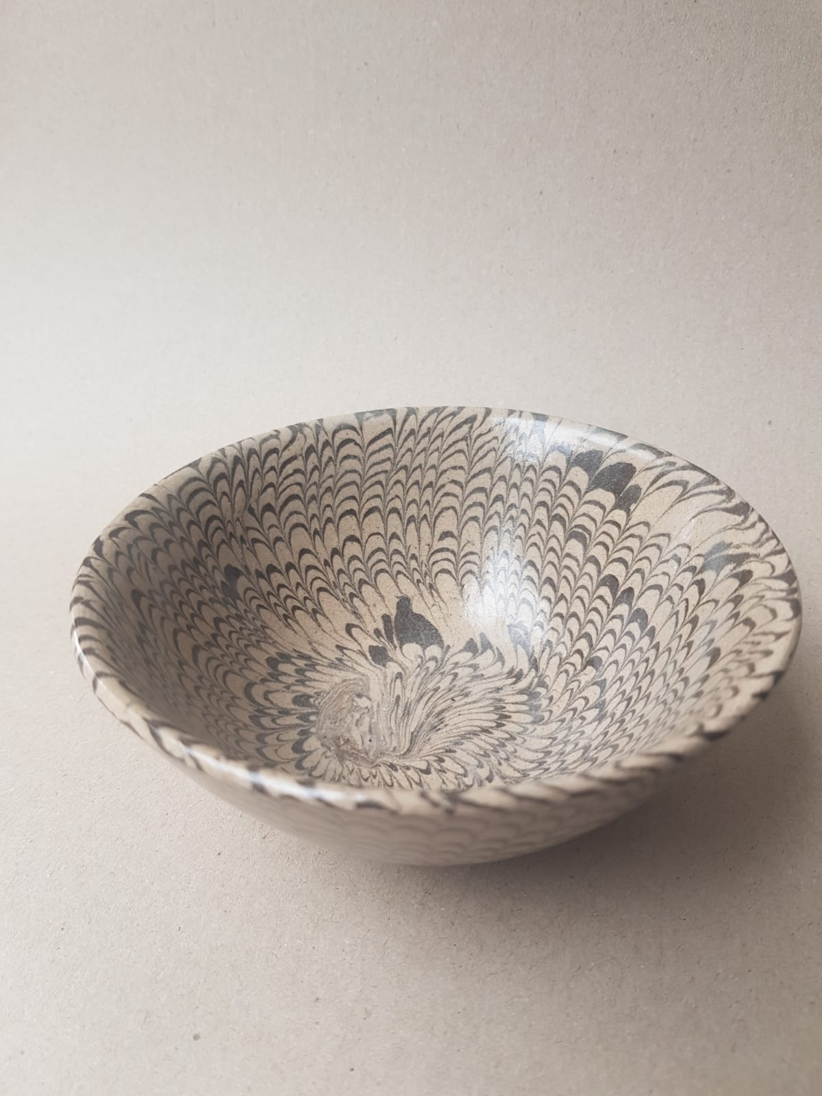 Rare Song Dynasty Marbled "Jiao Tai" Bowl