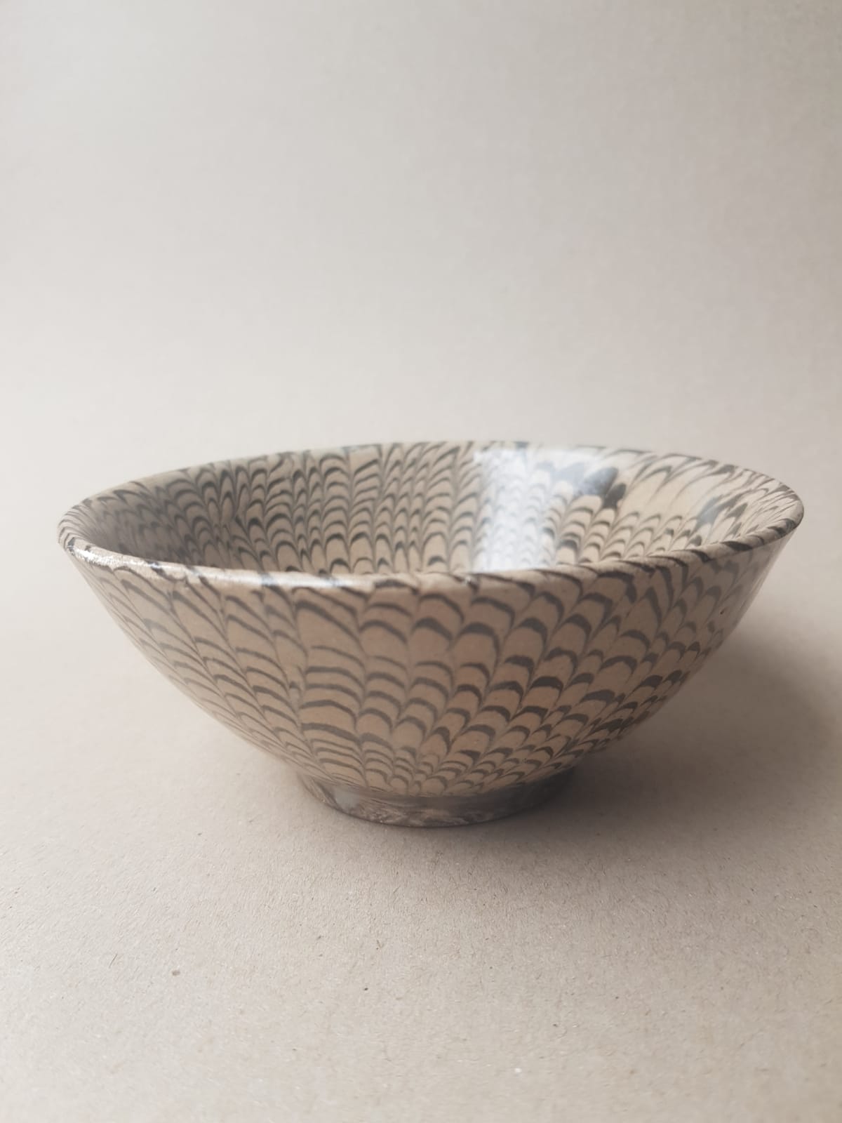 Rare Song Dynasty Marbled "Jiao Tai" Bowl