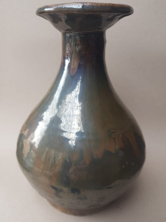 Rare "Partridge Feather" Glaze Yuhuchunping Vase, Song Dynasty Northern Blackware