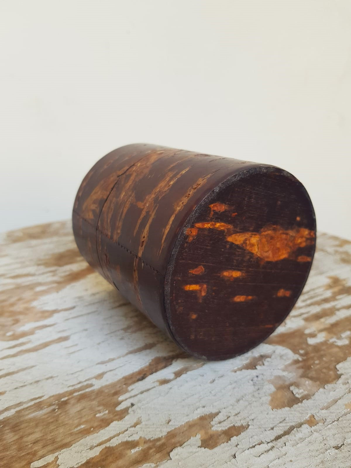 Traditional Handmade Japanese Kabazaiku Tea Container, 20th Century
