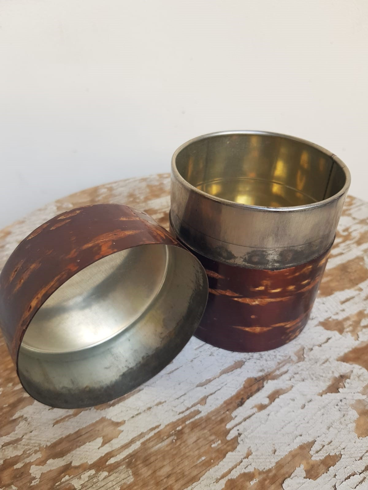 Traditional Handmade Japanese Kabazaiku Tea Container, 20th Century