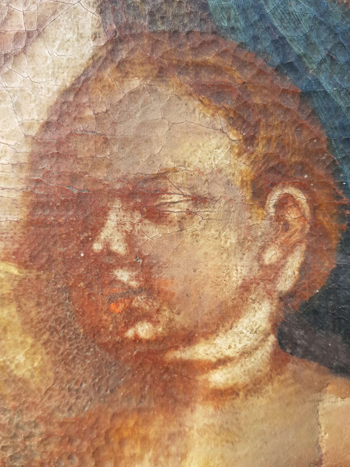 18th Century Bohemian School – "Madonna & Child" Devotional Oil on Canvas