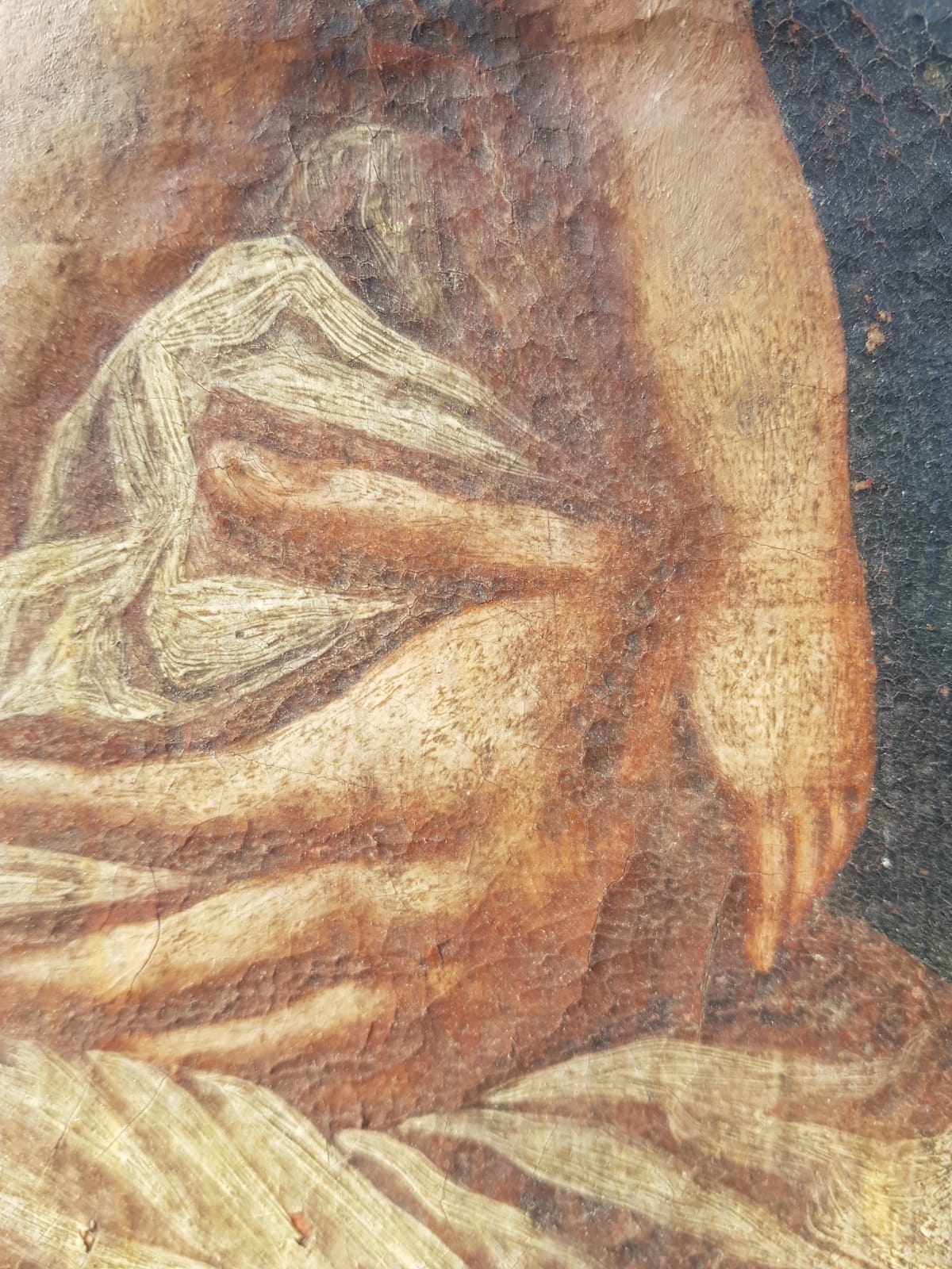 18th Century Bohemian School – "Madonna & Child" Devotional Oil on Canvas