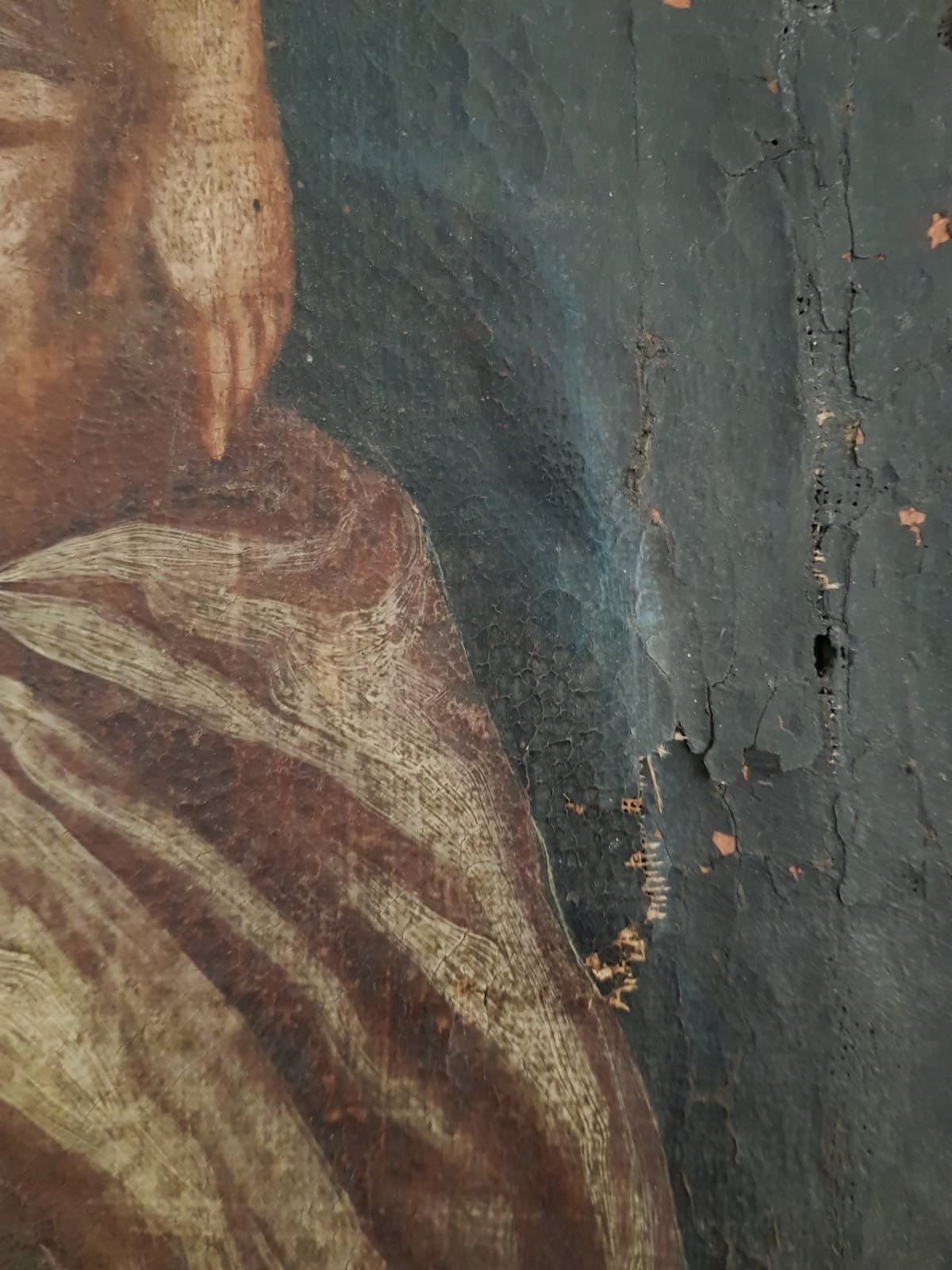 18th Century Bohemian School – "Madonna & Child" Devotional Oil on Canvas