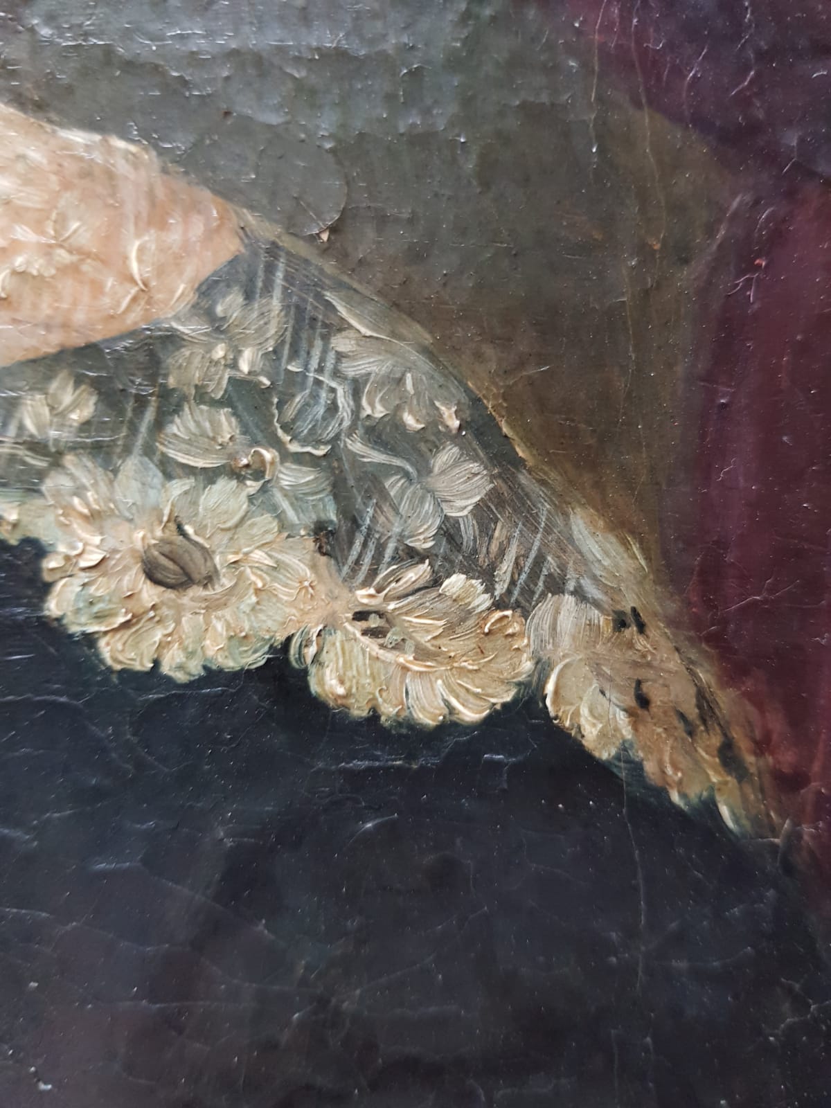 Portrait of Juana de Díaz y de Collar" – 19th Century, Spanish School, Oil on Canvas