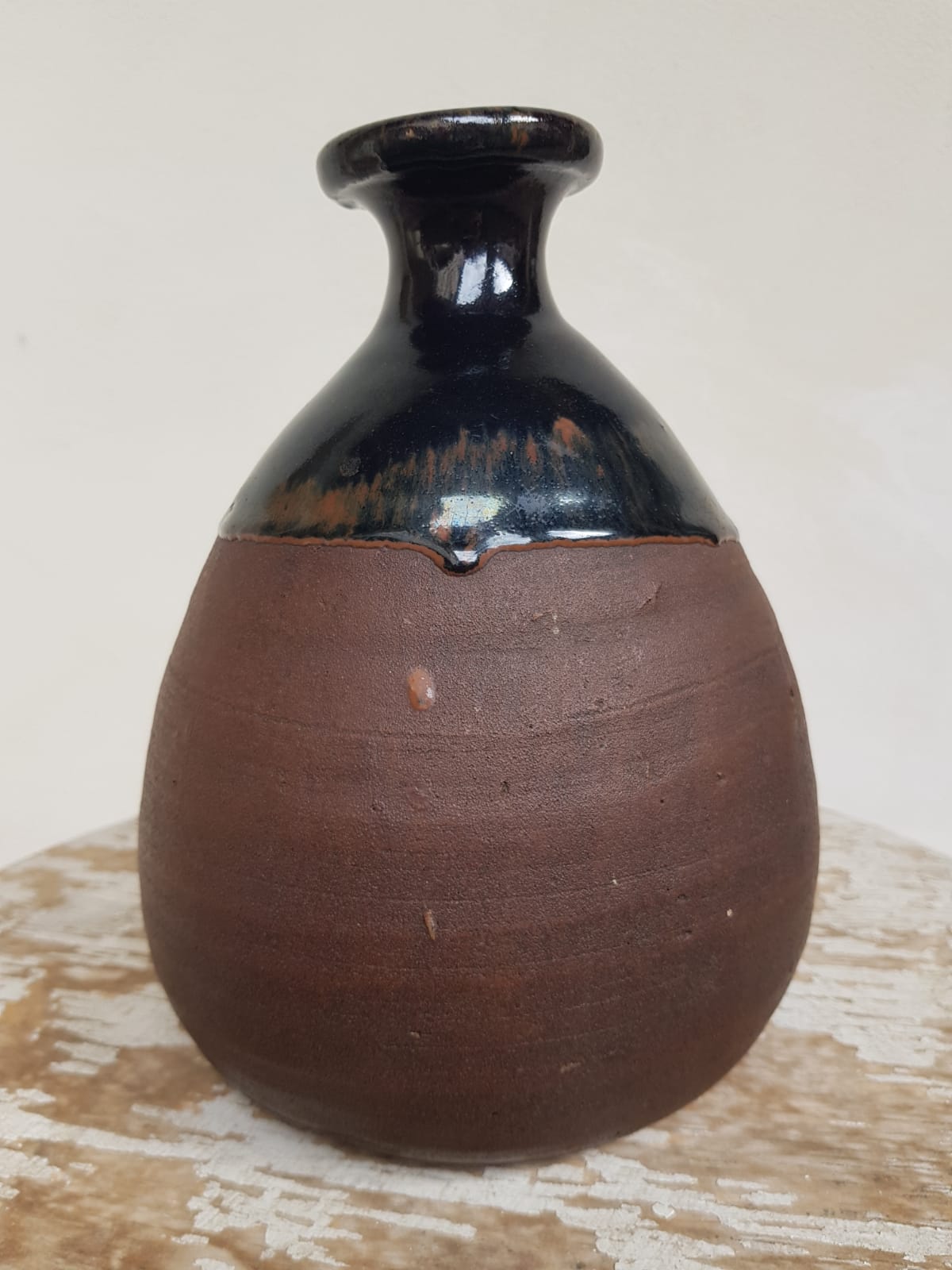 Antique Japanese Ko-Seto Ware "Tokkuri" Sake Bottle