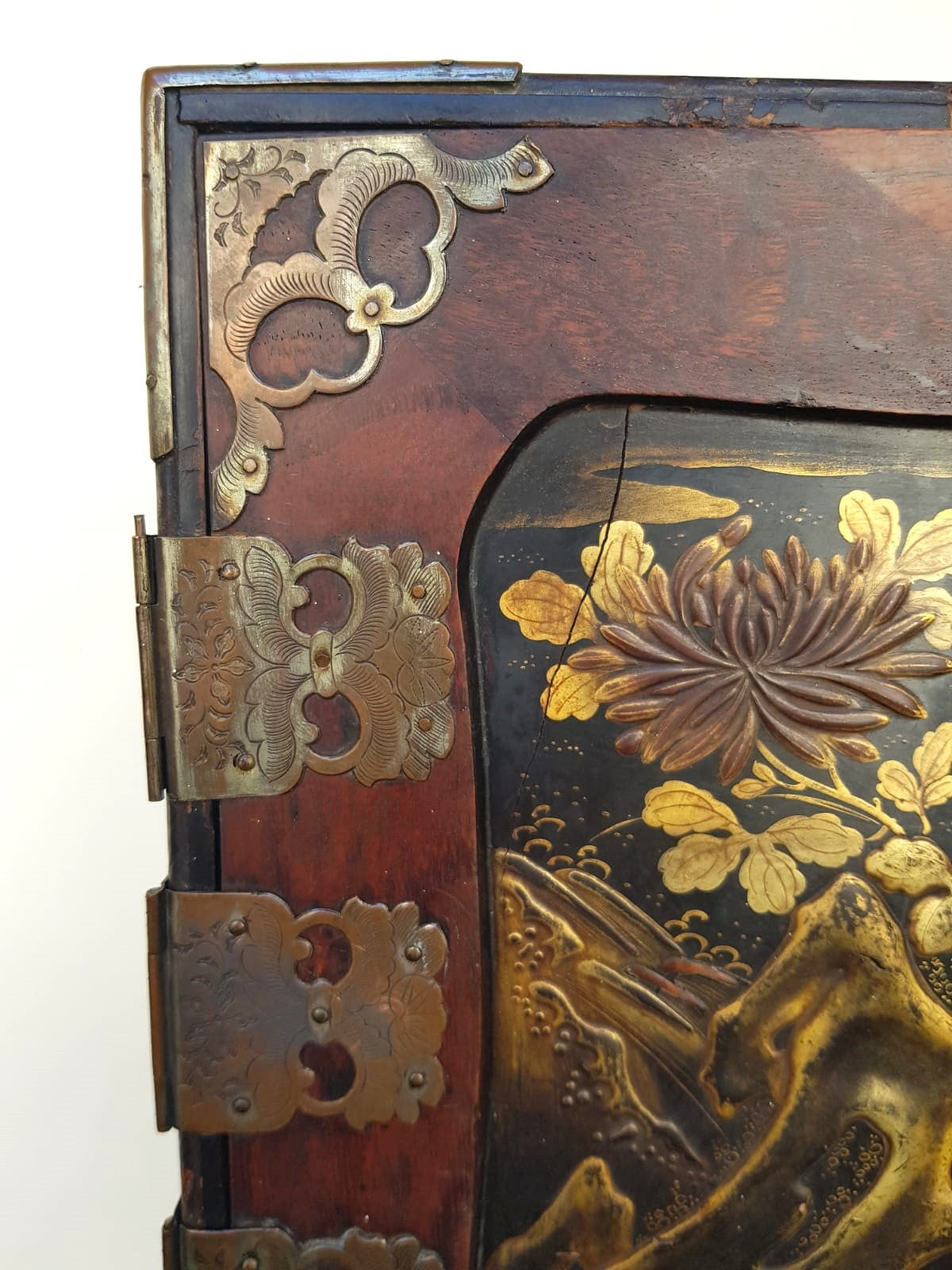 Antique Japanese Yosegi-Zaiku Kodansu Cabinet, Meiji Period, 19th Century