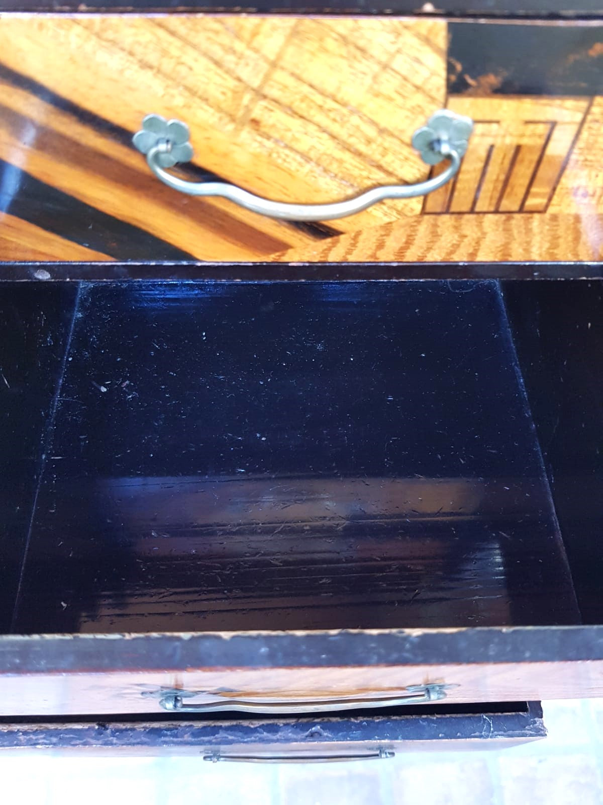 Antique Japanese Yosegi-Zaiku Kodansu Cabinet, Meiji Period, 19th Century