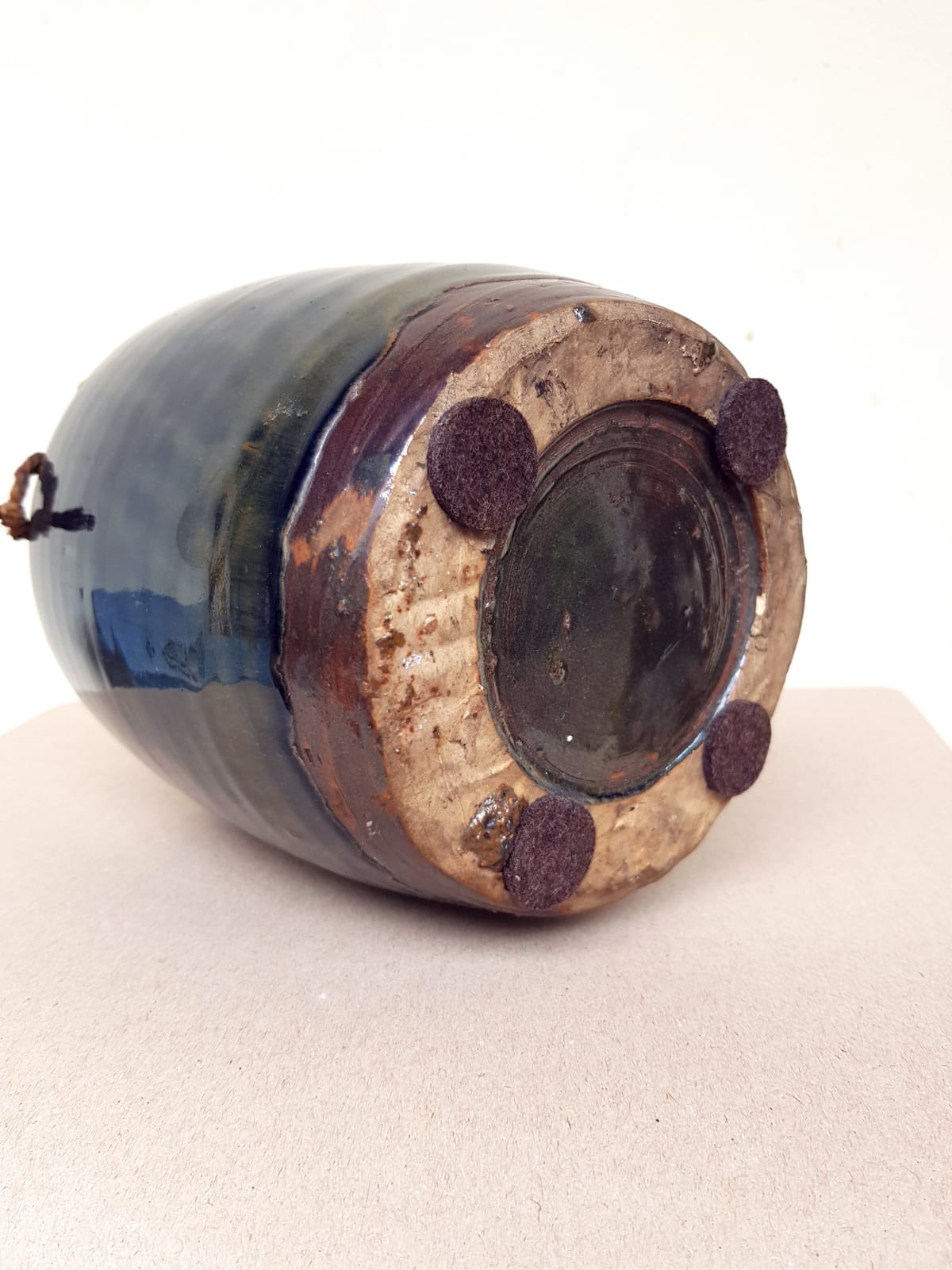 Japanese Glazed Stoneware Tokkuri (Sake Bottle), Meiji Period, late 19th Century