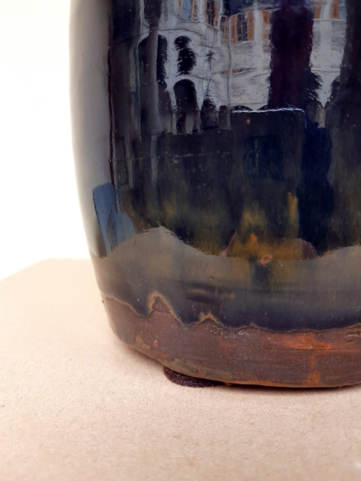 Japanese Glazed Stoneware Tokkuri (Sake Bottle), Meiji Period, late 19th Century